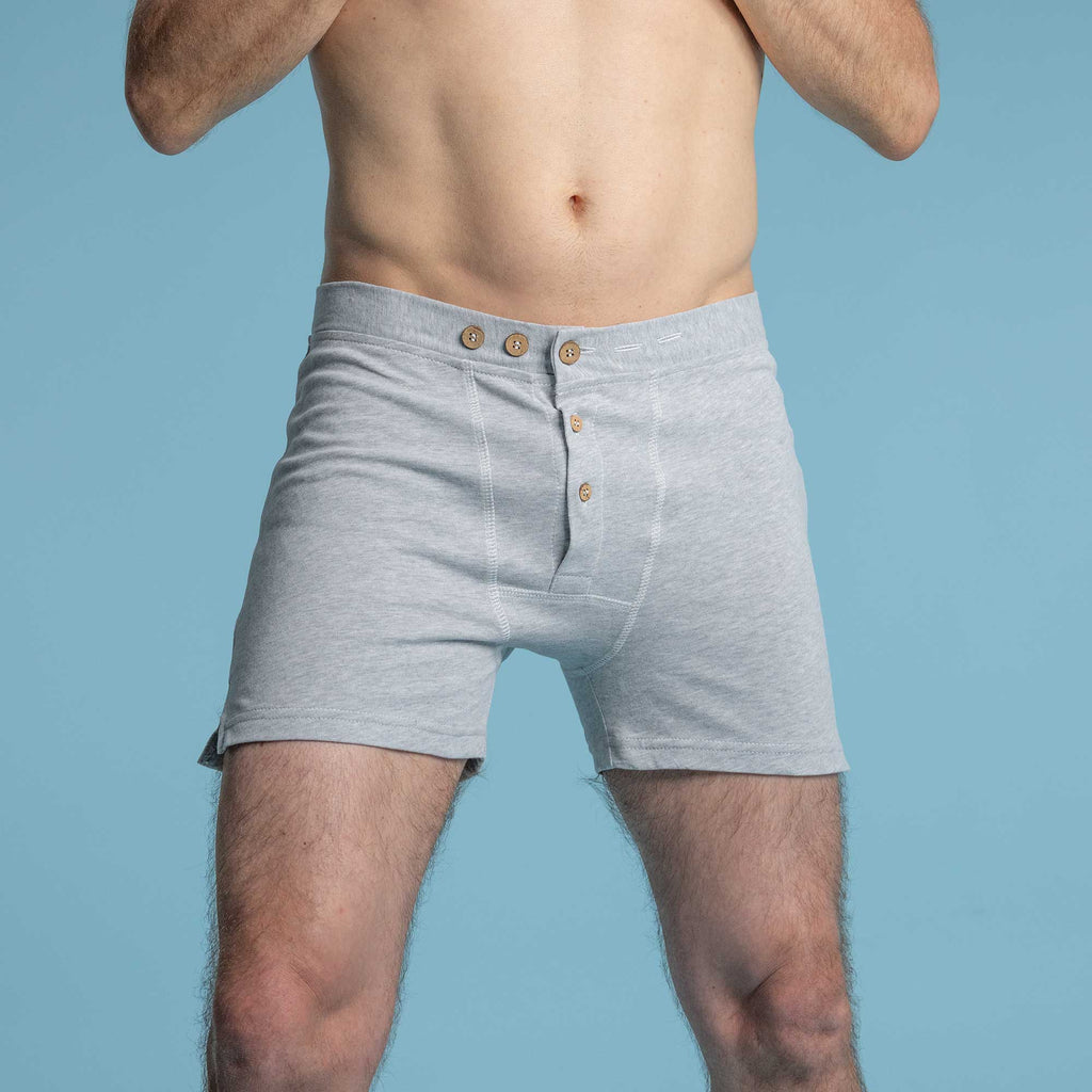 elastic-free 100% organic cotton gusset crotch boxers