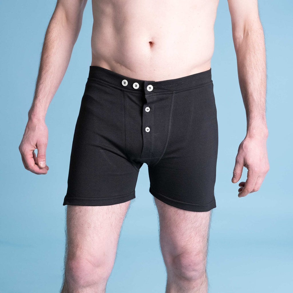 Elastic-free organic biodegradable boxers taguanut buttons