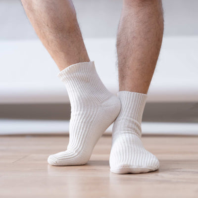 plastic-free 100% organic cotton socks