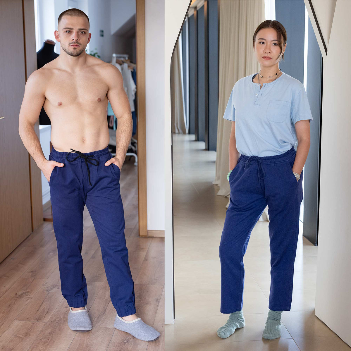 Organic Cotton Jogger Pants (Organic Elastic Waist; Biodegradable