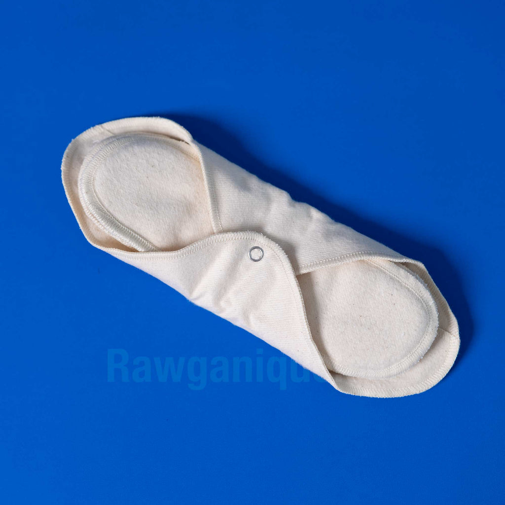 100% organic cotton washable menstrual daytime pads