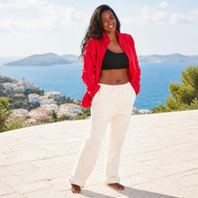 Load image into Gallery viewer, elastic-free organic cotton fleece lounge pants polyester-free