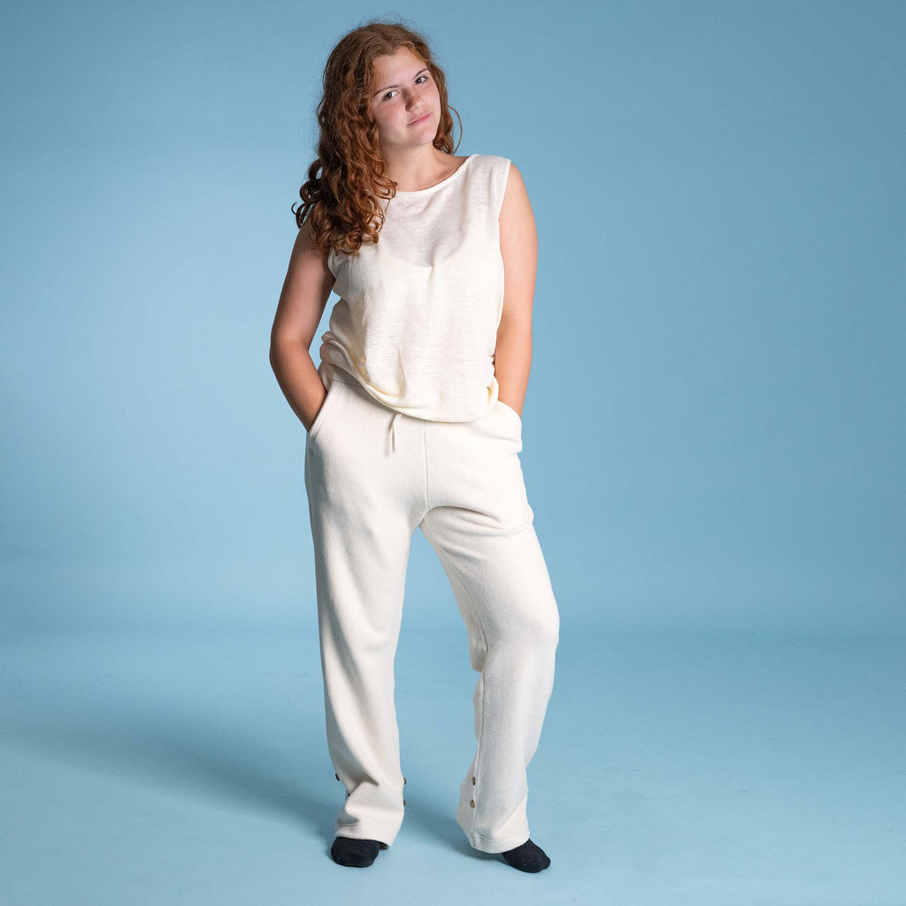 organic cotton fleece sweatpants synthetics-free