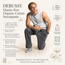 Load image into Gallery viewer, elastic-free 100% certified organic fleece cotton sweat pants plastic-free