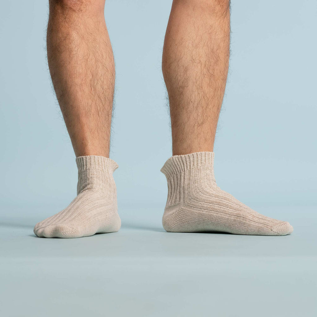 elastic-free organic linen socks