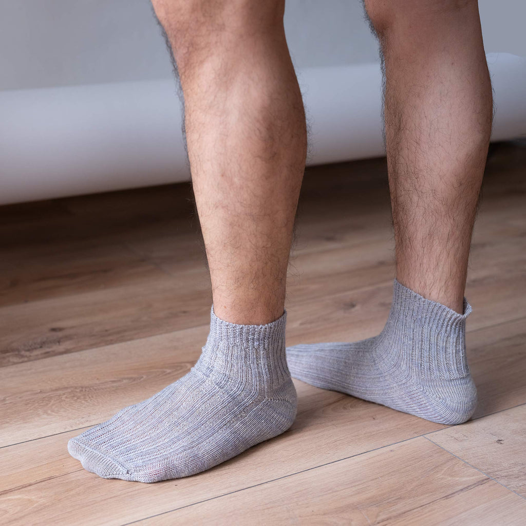 organic linen merino wool socks