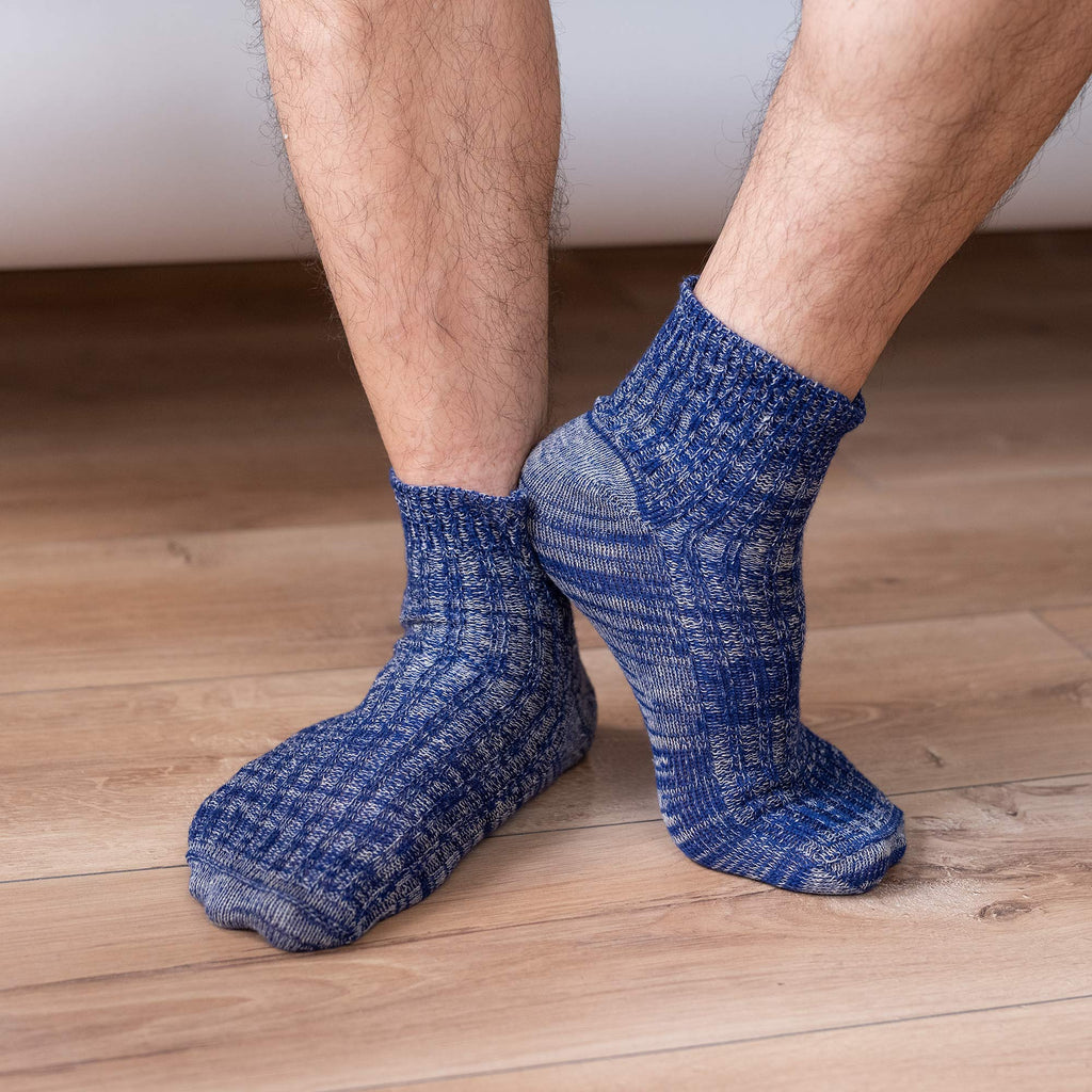 elastic-free linen wool socks 