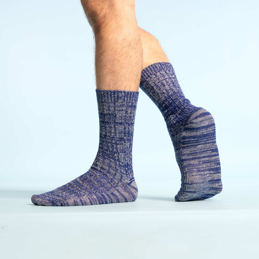 biodegradable 100% organic linen wool socks