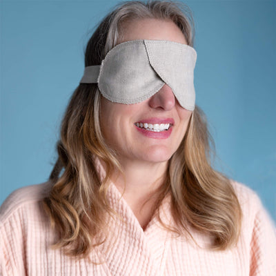 100% linen sleep mask