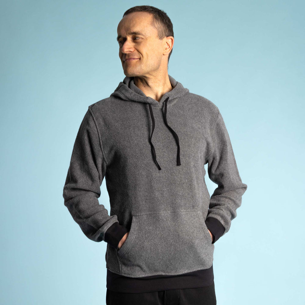 organic cotton fleece boxer hoodie