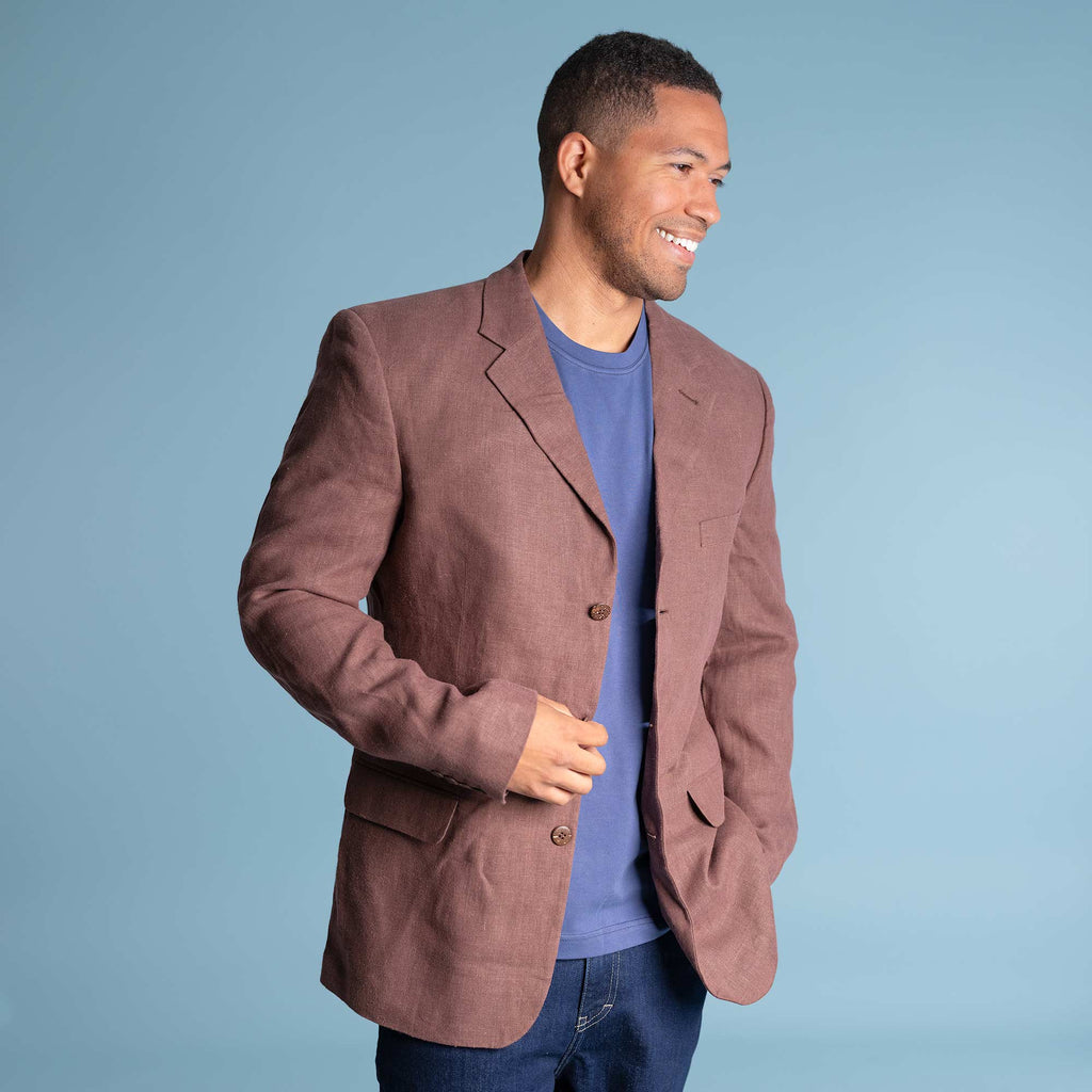 mens dress jackets Organic Hemp Dress Jacket Navy, Black, Natural, Brown