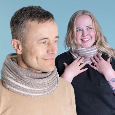 warm 100% organic merino wool infinity scarf