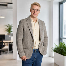 Load image into Gallery viewer, plastic-free hemp blazer jacket