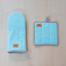 Load image into Gallery viewer, organic linen potholder oven mitt no polyester