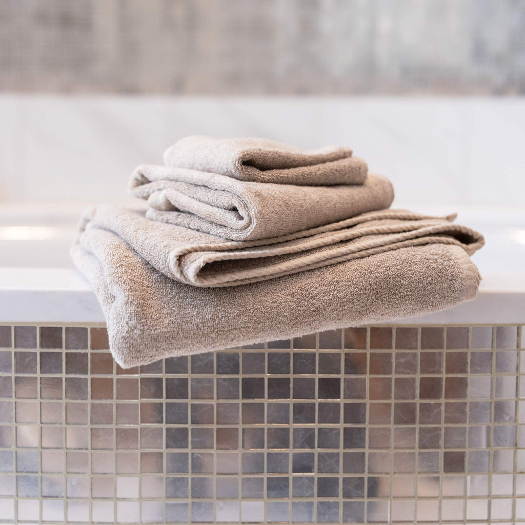 Organic Linen Terry Towels Exfoliant Chemical free Plastic Free Rawganique