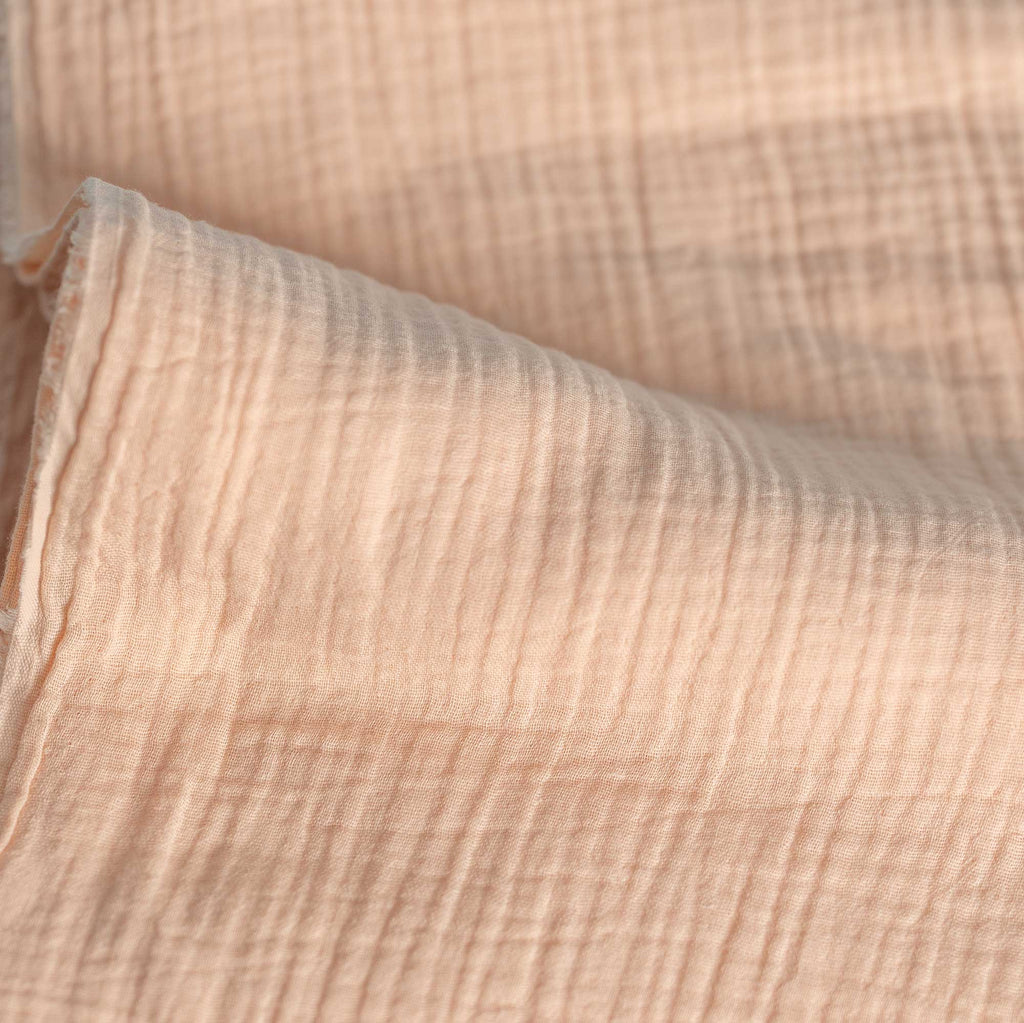 Organic Cotton Muslin Fabric beige