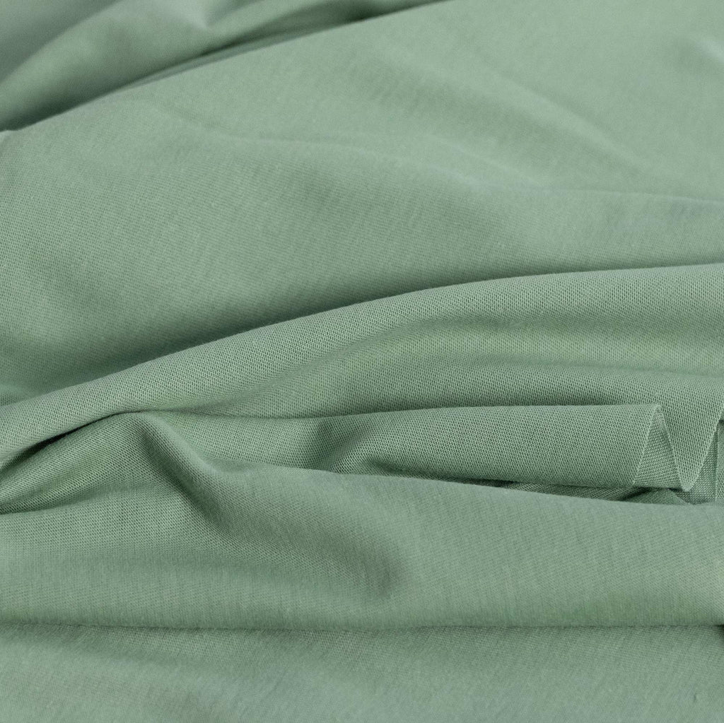 100% organic cotton knit jersey fabric green