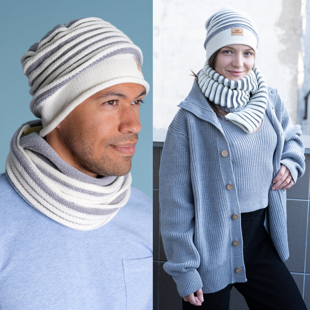 FALLSWATER 100% Organic Merino Wool Winter Hat (Unisex) (No Elastic, No Plastic) (100% Biodegradable)