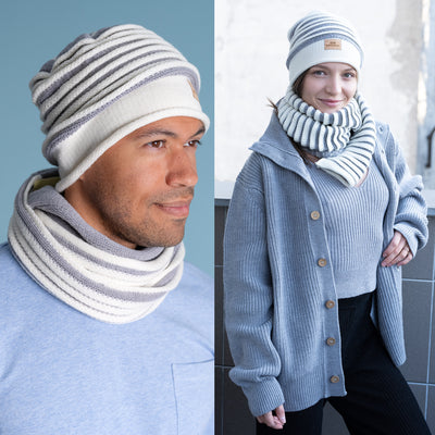 FALLSWATER 100% Organic Merino Wool Winter Hat (OC Thread, No Elastic, No Plastic, No Polyester, No Synthetics) (100% Biodegradable)