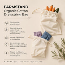 Load image into Gallery viewer, certified organic cotton produce bag plastic-free
