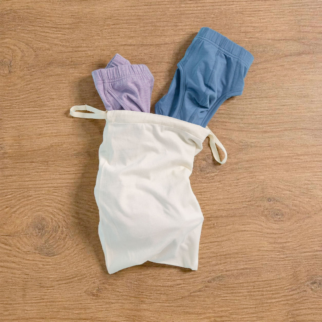 100% organic cotton laundry garment bag