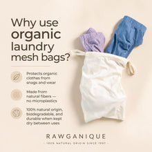 Load image into Gallery viewer, certified organic cotton laundry net bag plastic-free