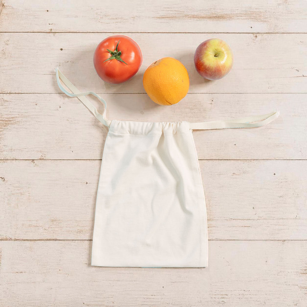 plastic-free organic cotton produce bags