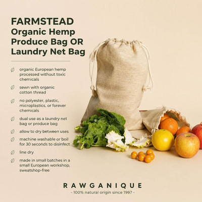 plastic-free hemp produce bags