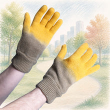 Load image into Gallery viewer, elastic-free organic merino wool winter gloves
