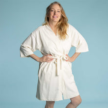 Load image into Gallery viewer, Organic cotton knit bathrobe