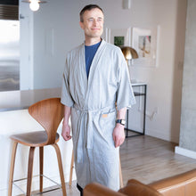 Load image into Gallery viewer, 100% organic cotton knit bathrobe