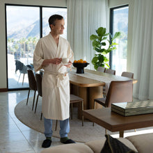 Load image into Gallery viewer, 100% organic cotton bathrobe polyester-free