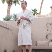 Load image into Gallery viewer, 100% organic cotton bathrobe 100% biodegradable