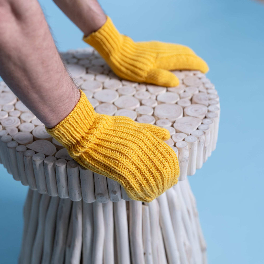 elastic-free 100% organic merino wool mittens