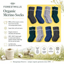Load image into Gallery viewer, thick soft warm certified organic merino wool socks