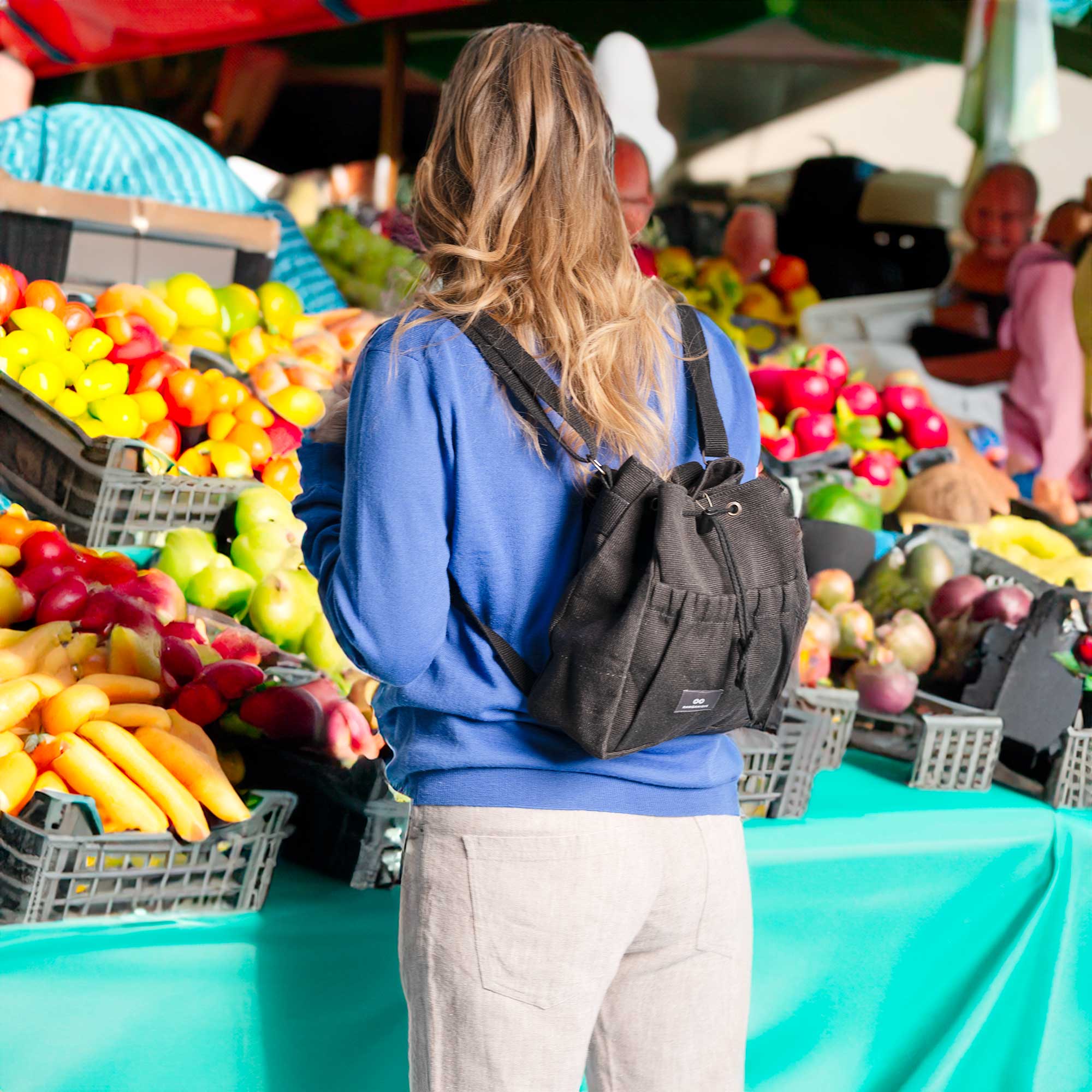 FRIDAY HARBOR Organic Stiff Hemp Canvas Mini Backpack (10x11x4.5) (99.6% Biodegradable)