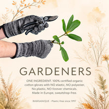 Load image into Gallery viewer, 100% organic cotton gardening gloves 