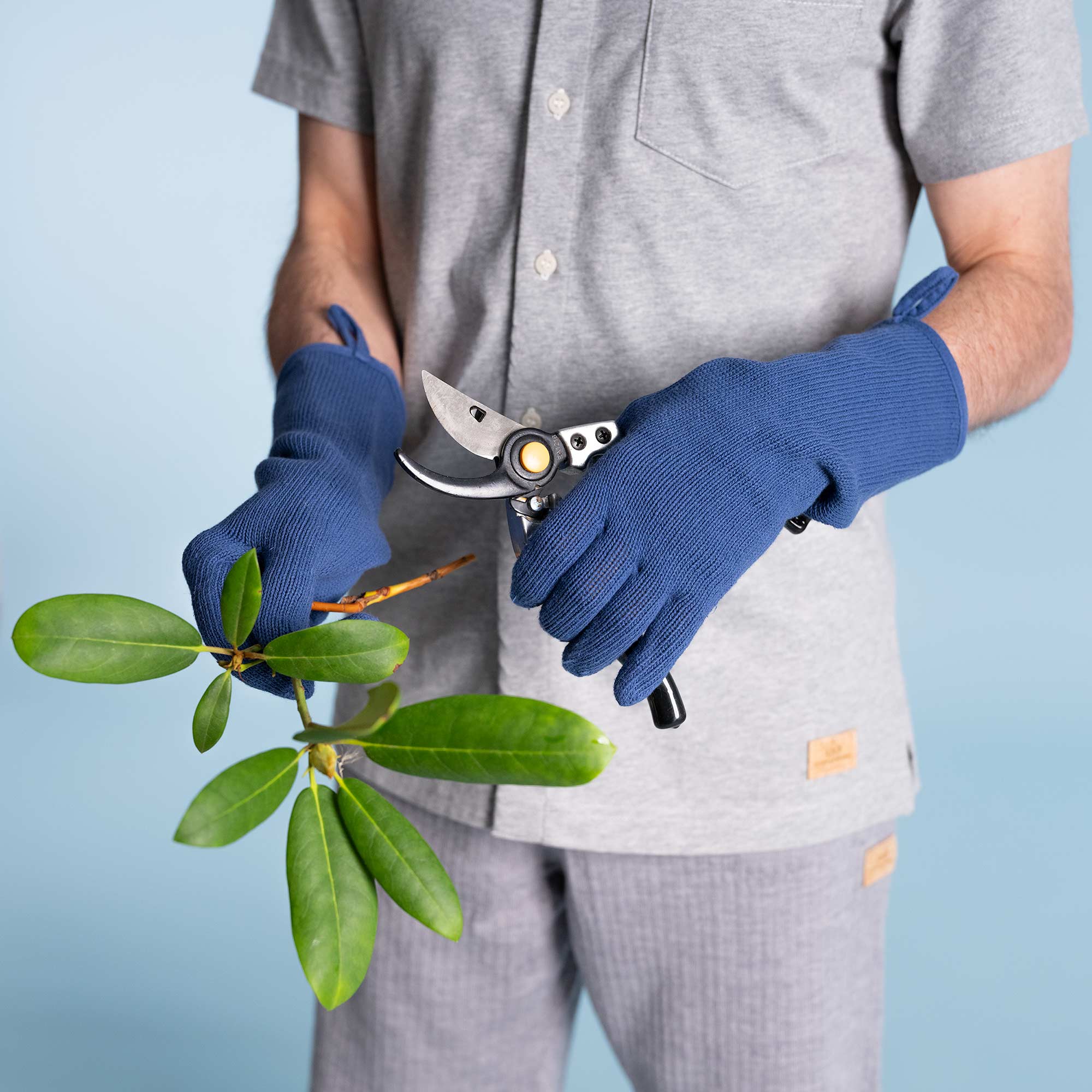 hands on gardening gloves GARDENERS Elastic-free 100% Organic Cotton Garden Gloves (No Latex, No Polyester, No polyamide, No Nylon, No GMO, No Forever Chemicals, No Plastic, No