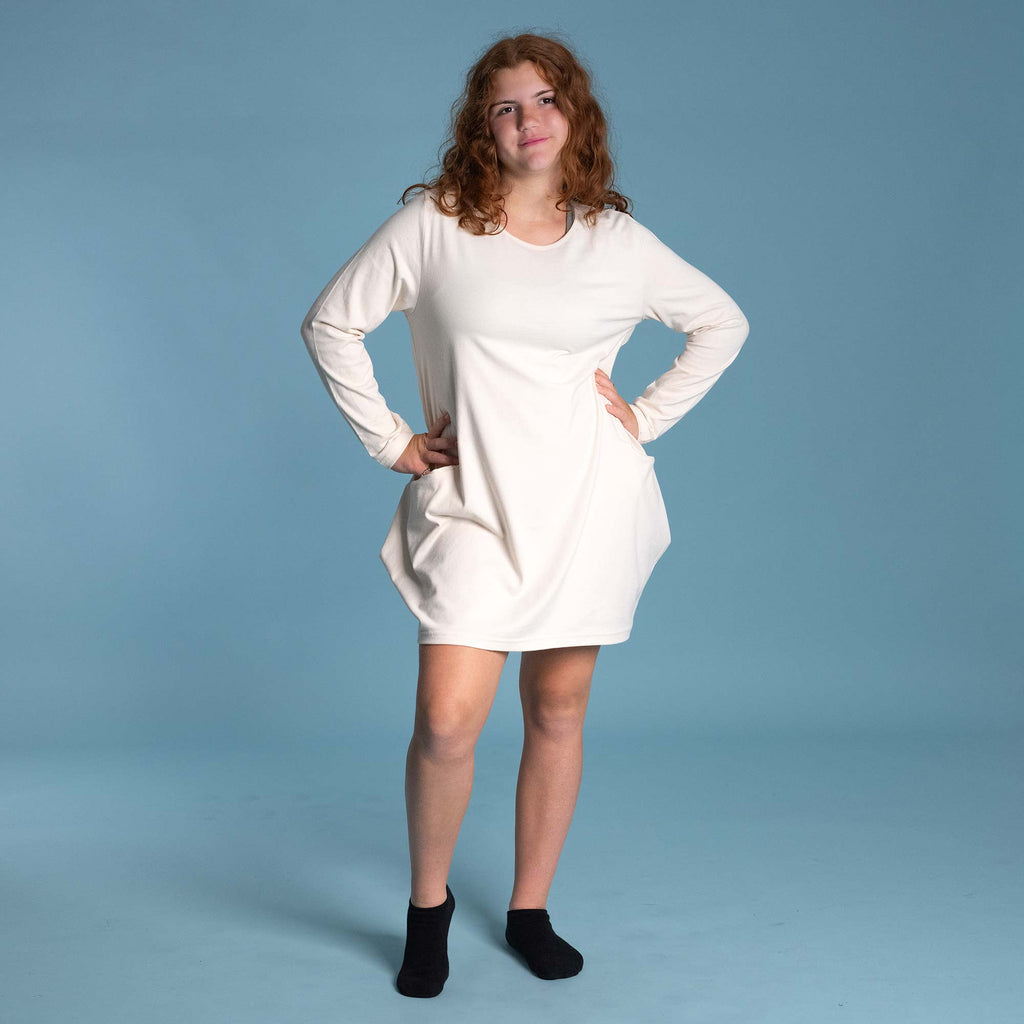 100% Organic Cotton Tunic Dress (Chemical-Free; Plastic-Free) Indigo / Small 100% Organic Cotton Tunic Dress (Chemical-Free; Plastic-Free) Indigo / Small