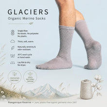 Load image into Gallery viewer, plastic-free thick warm organic merino wool socks