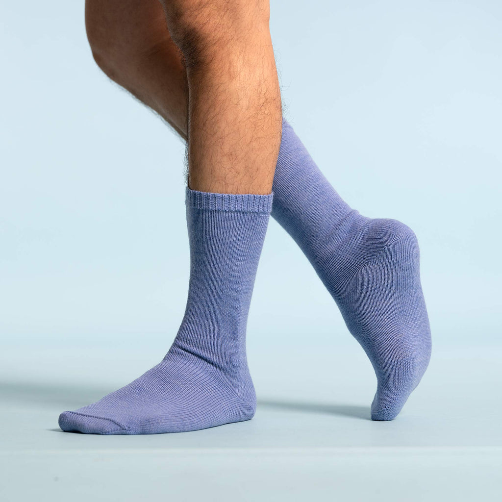 elastic-free organic wool socks no synthetics