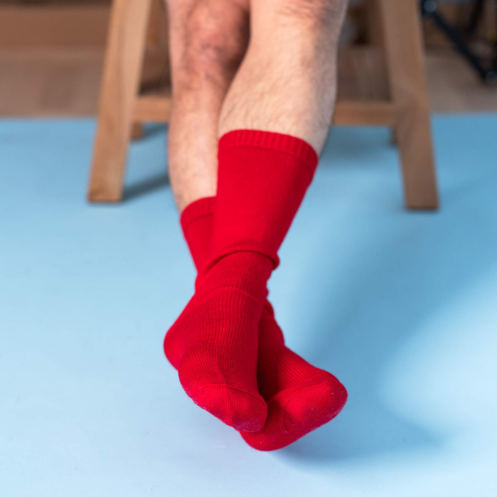 elastic-free organic merino wool socks