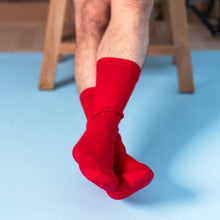 Load image into Gallery viewer, elastic-free organic merino wool socks