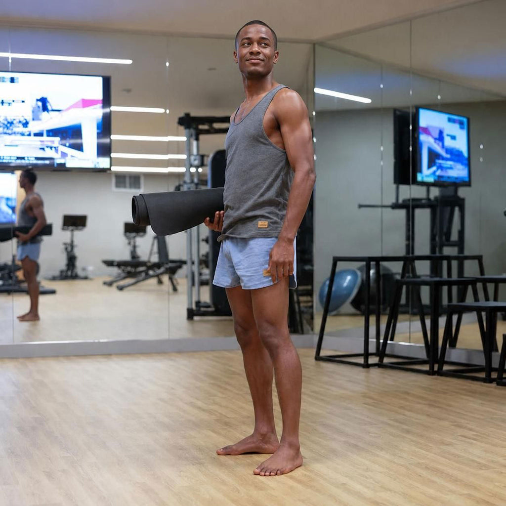 100% organic cotton gym shorts
