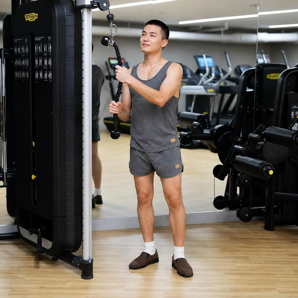 plastic-free 100% certified organic cotton workout shorts