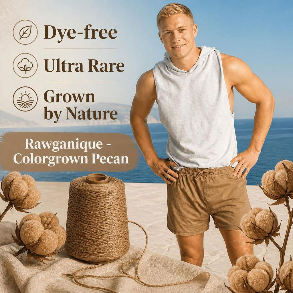 100% certified organic regenerative cotton in cologrown brown dye-free color plastic-free