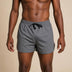 plastic-free 100% organic cotton fitness shorts