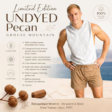 Load image into Gallery viewer, 100% certified organic regenerative cotton in cologrown brown dye-free color plastic-free