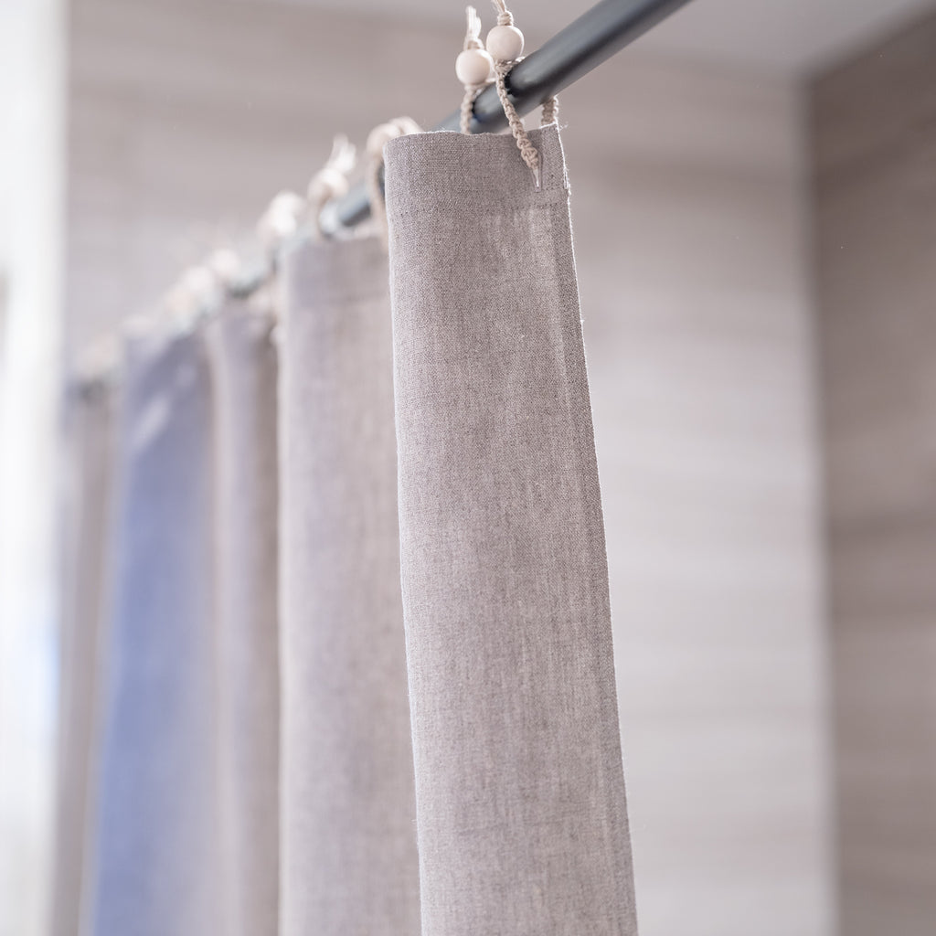 organic linen shower curtains