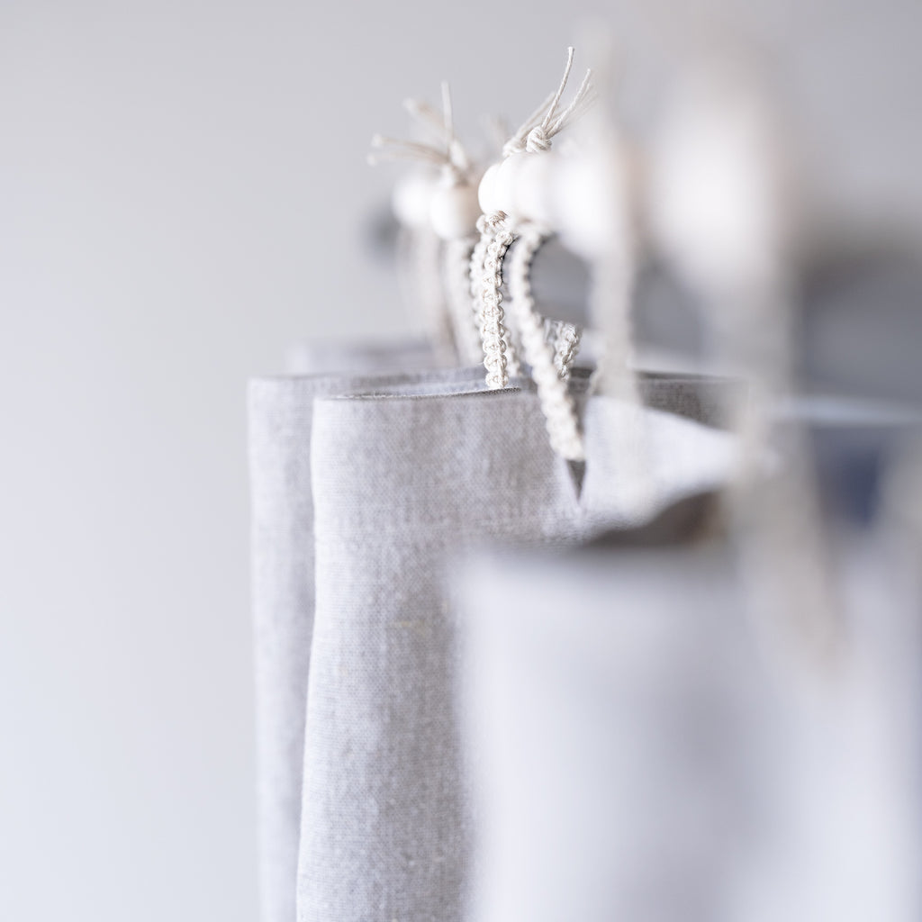 organic linen draperies